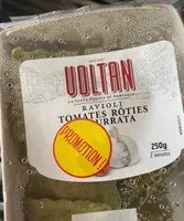 Ravioli tomates rôties et burrata