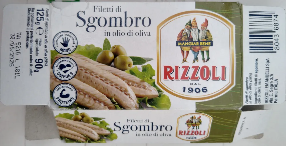 Filetti Di Sgombro In Olio D'oliva
