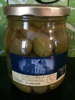 Olives vertes entières La Bella Di Cerignola en saumure