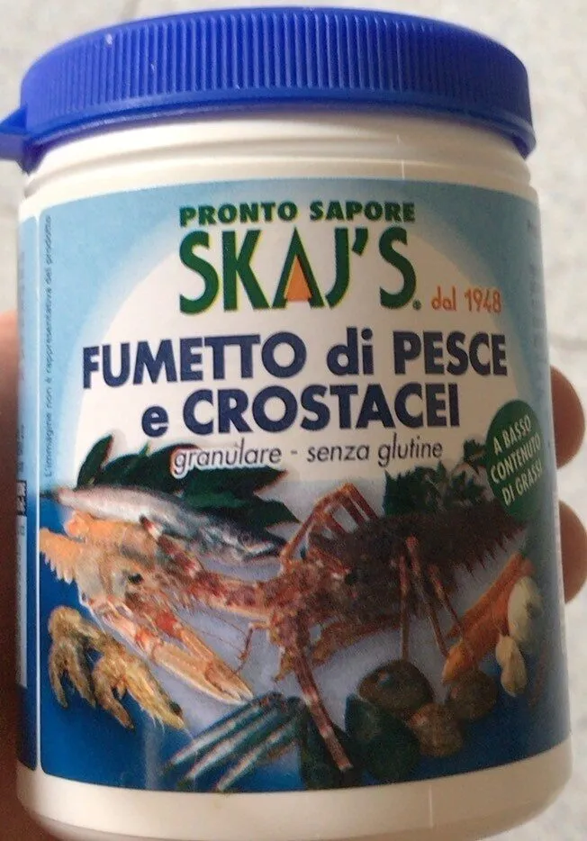 Fumetto di pesce e crostacei