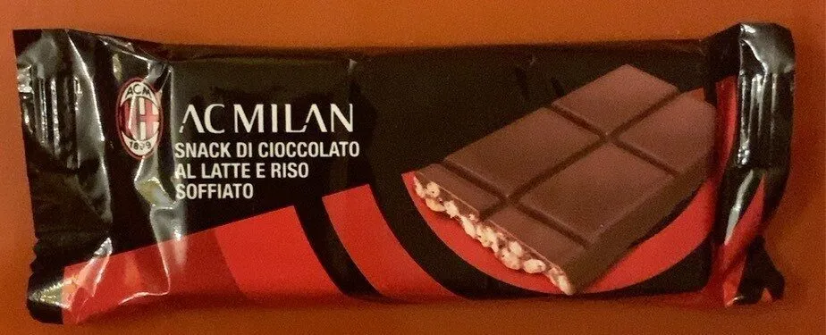 Snack di cioccolato al latte e riso soffiato