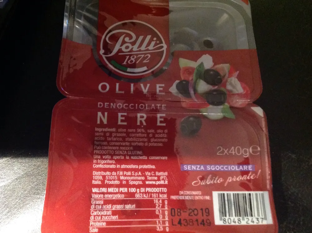Olive nere denocciolate