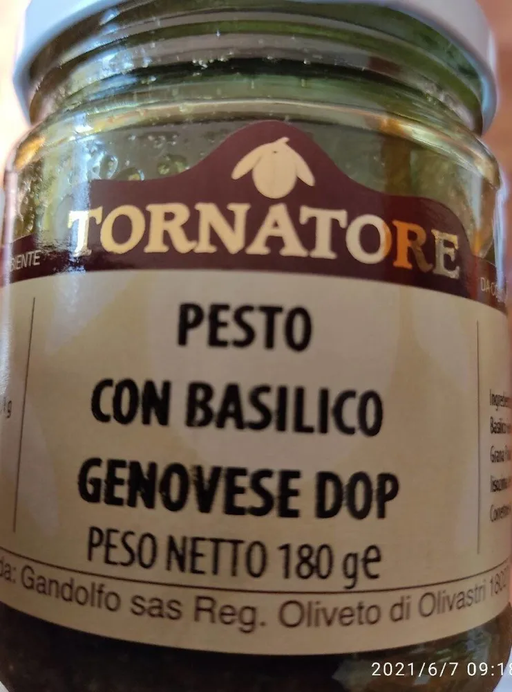 Pesto con basilico genovese DOP