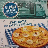 Farinata with potatoes and origano