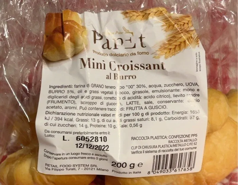 Mini croissant al burro