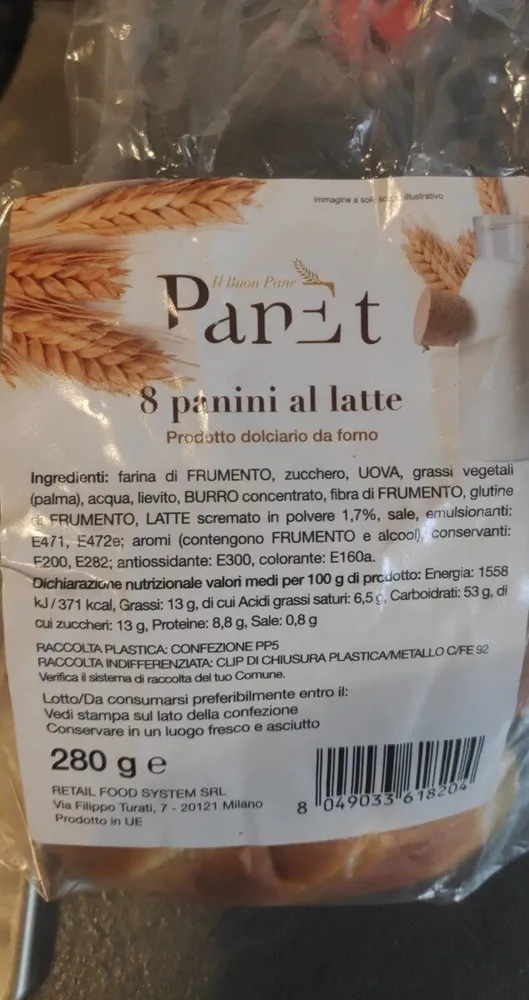 PANINI AL LATTE