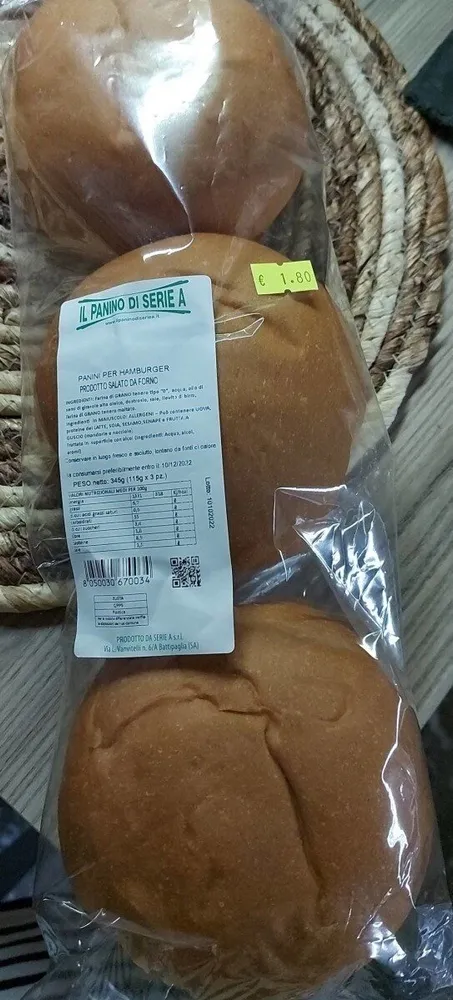 Panini per hamburger