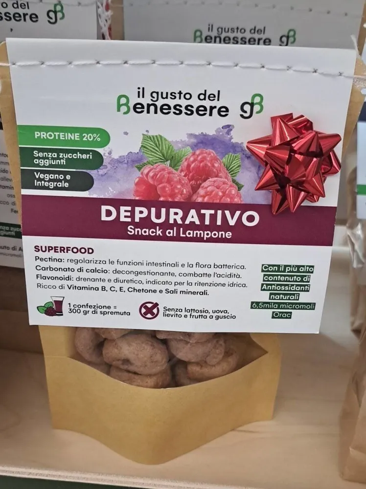Snack depurativo al lampone