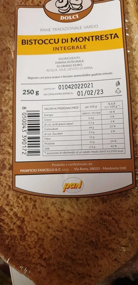 Bistoccu di montresta Integrale