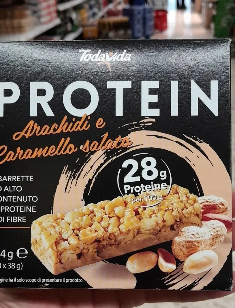 Proteine arachidi e caramello salato