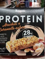 Proteine arachidi e caramello salato