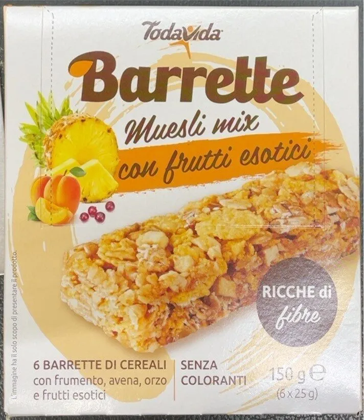 Barrette con frutti esotici