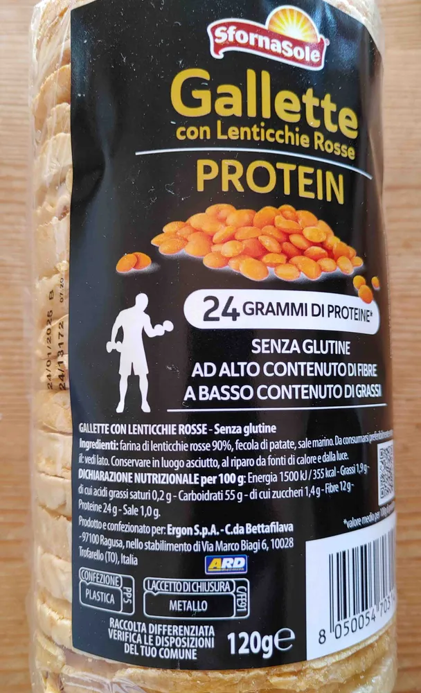 Gallette con Lenticchie Rosse