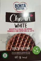 Cho-in White biscotto a cialda ripieno con copertura al latte