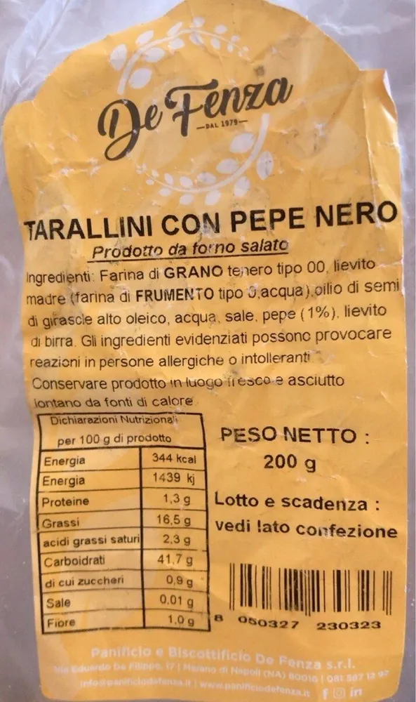 tarallini con pepe nero