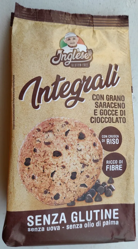 Integrali con grano saraceno e gocce di cioccolato