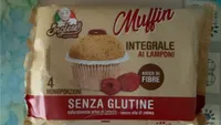 Muffin integrale ai lamponi