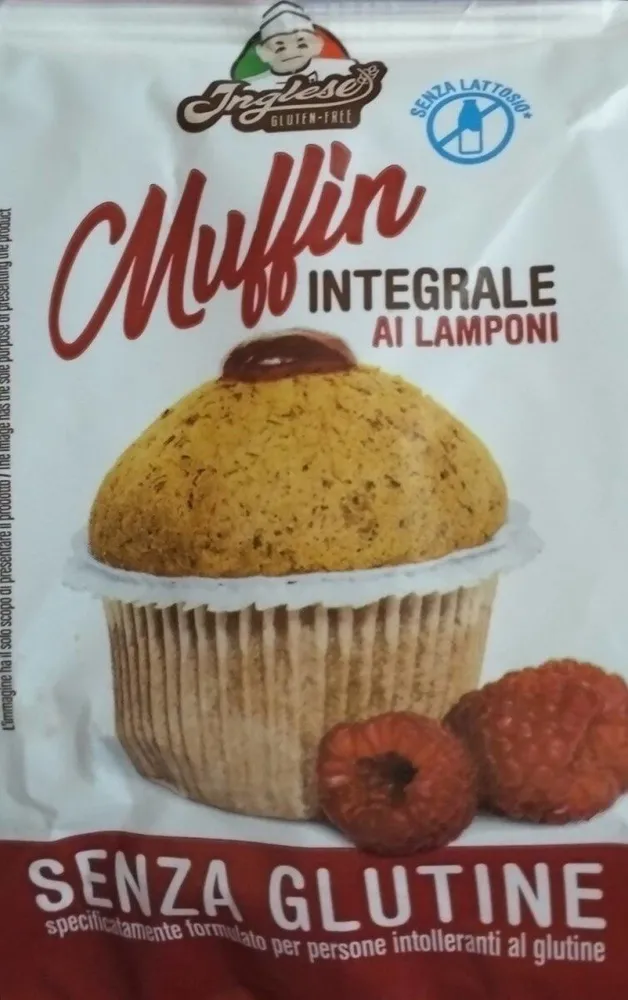 Muffin integrale ai lamponi