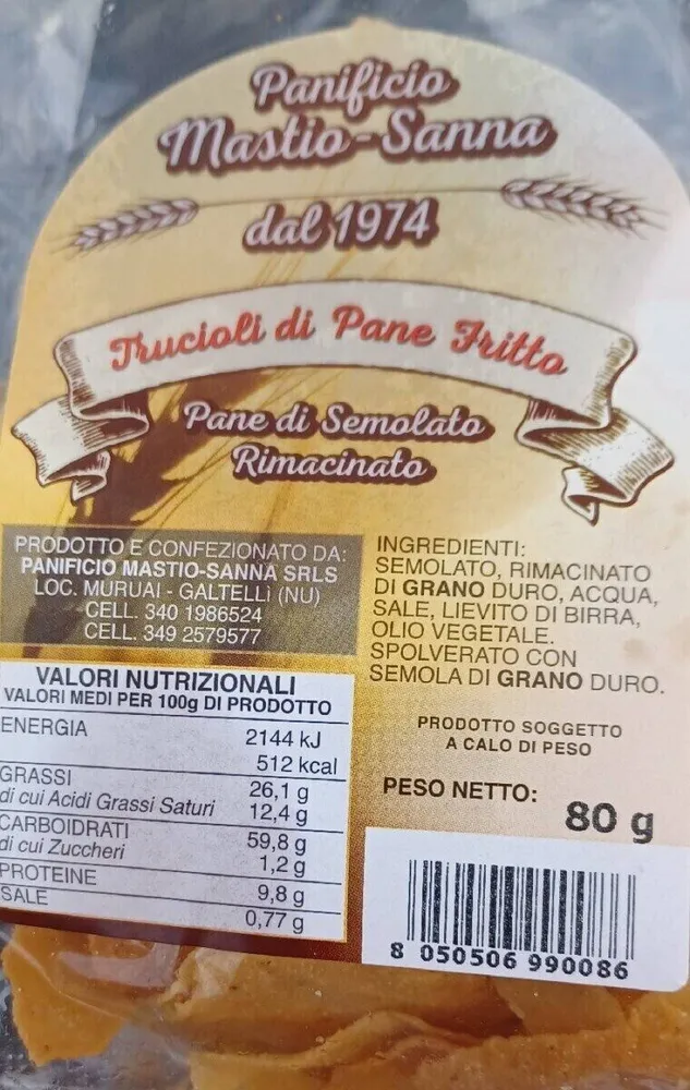 Trucioli di pane fritto