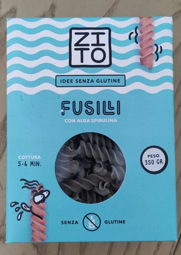 Fusilli senza glutine con alga spirulina