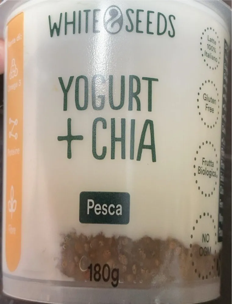Yogurt + chia - pesca