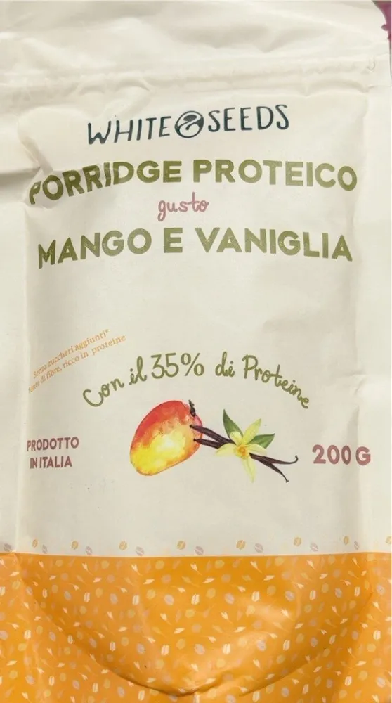 Porridge Proteico Mango e Vaniglia