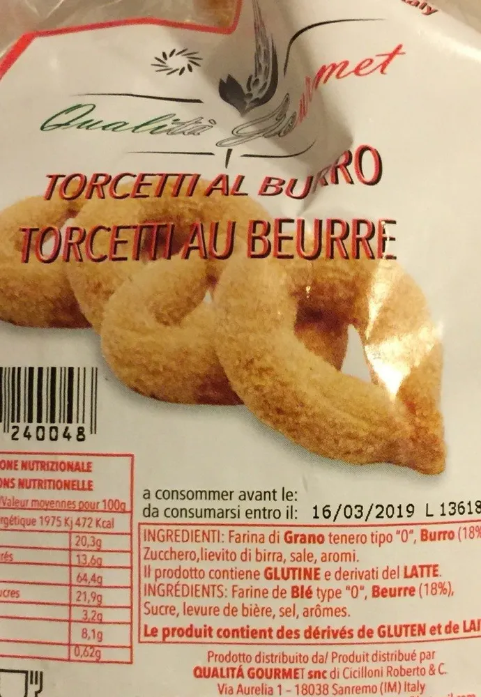 TORCETTI AU BEURRE