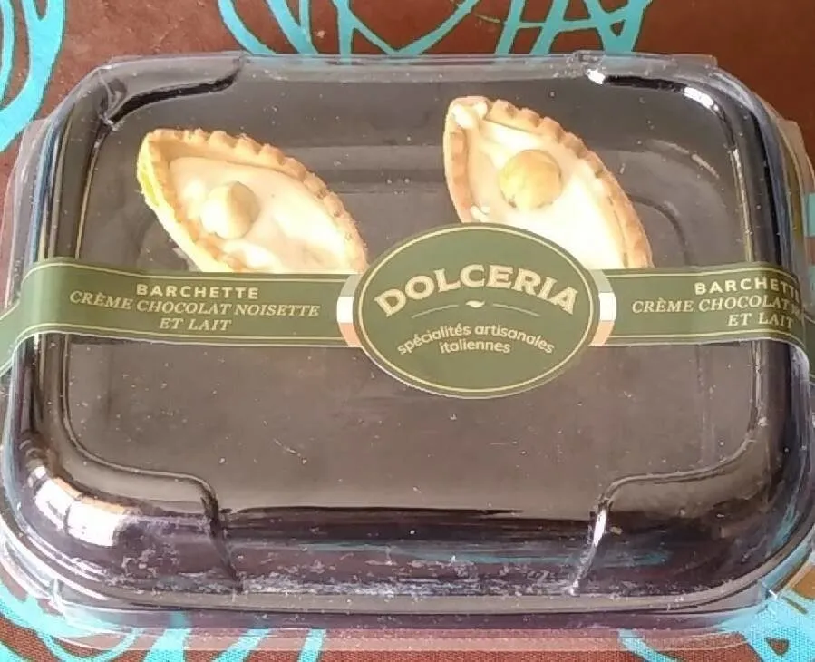Barchette crème noisette et crème blanche