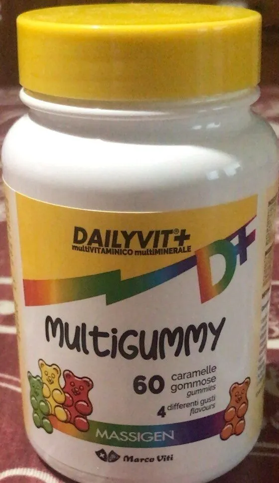 Multigummy; 60 caramelle gommose, 4 differenti gusti