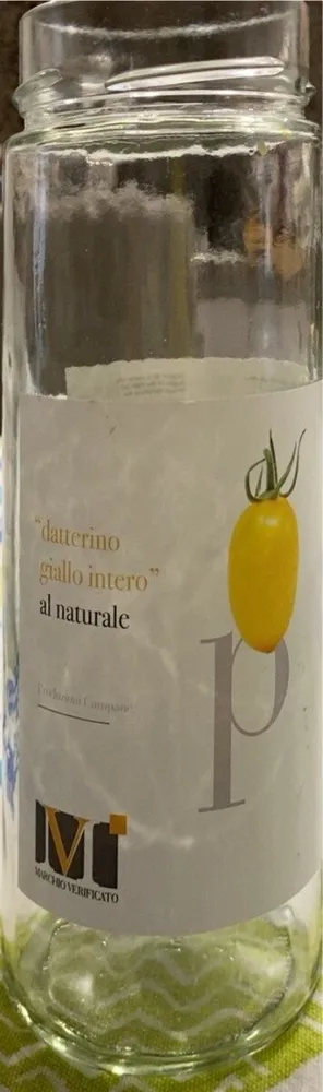 Datterino giallo intero al naturale