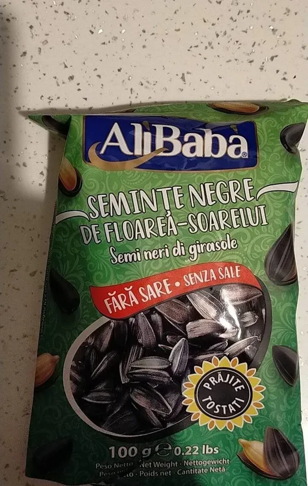 Semi neri di girasole