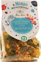 Pasta carota, spinaci, pomodoro e mais biologica
