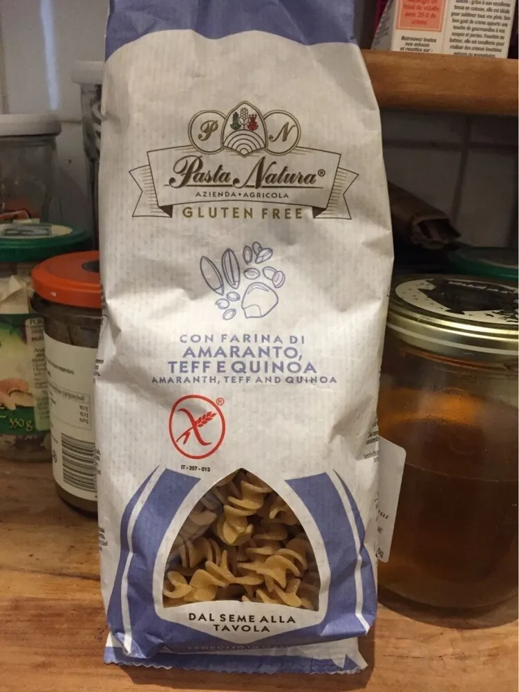 Pates aux farines d'amarante teff et quinoa