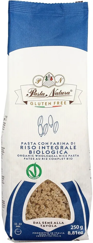 Pasta con farina di riso integrale biologica