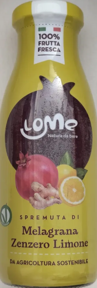 Spremuta di melagrana zenzero limone