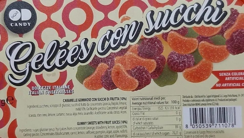 Gele'es con succhi