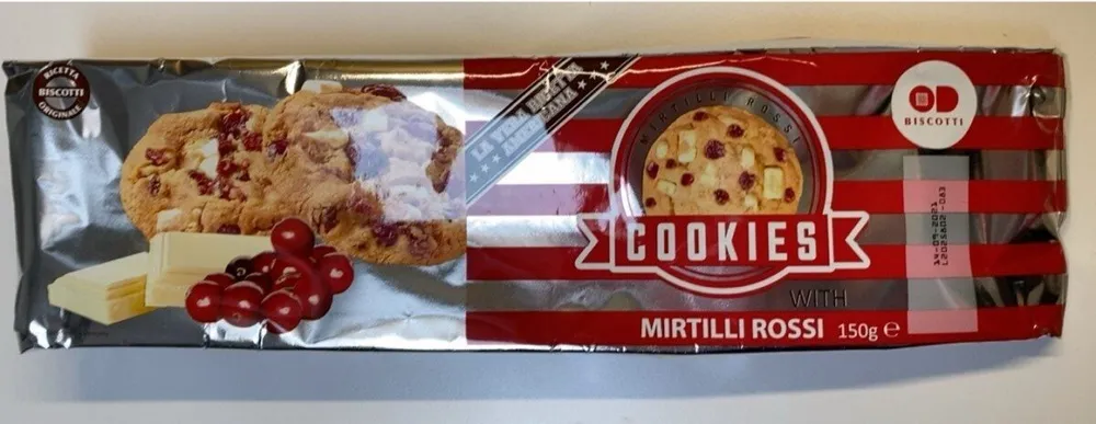 Cookies with mirtilli rossi