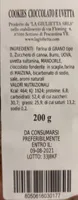 La Giulietta Cookies cioccolato e uvetta
