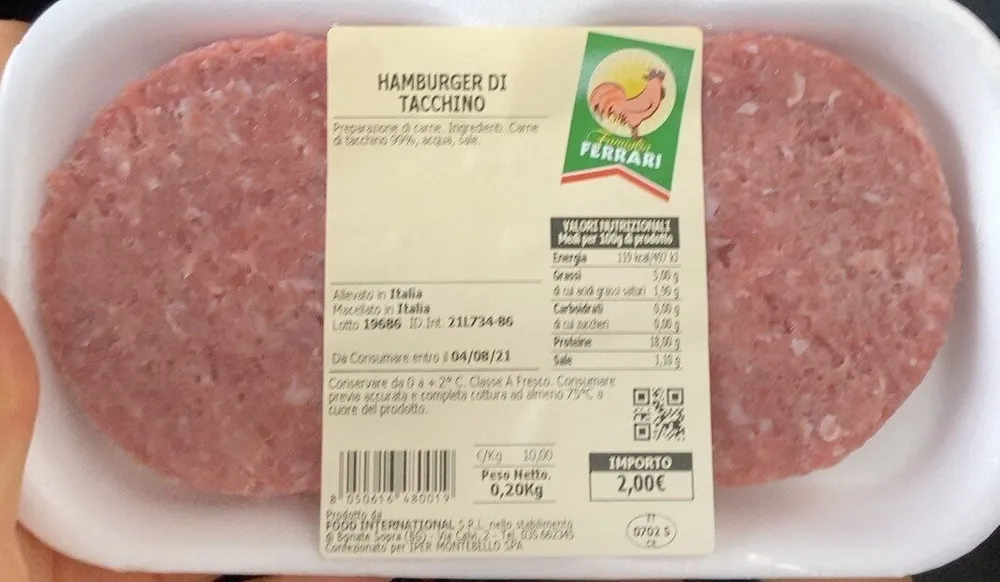 Hamburger tacchino