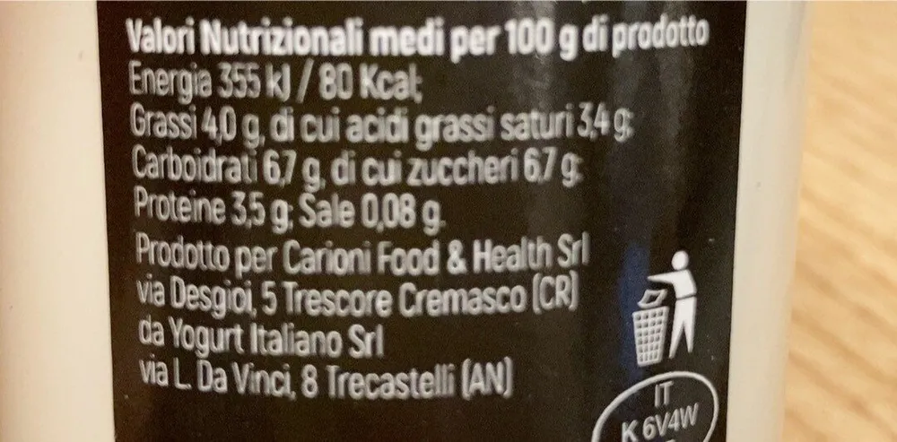 Yogurt bianco bio