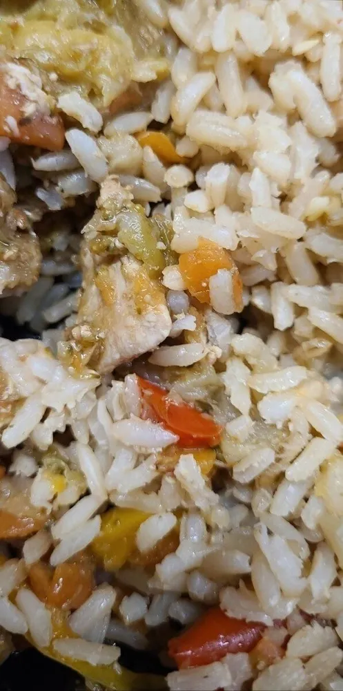 Pollo teriyaki con riso freddo