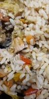 Pollo teriyaki con riso freddo