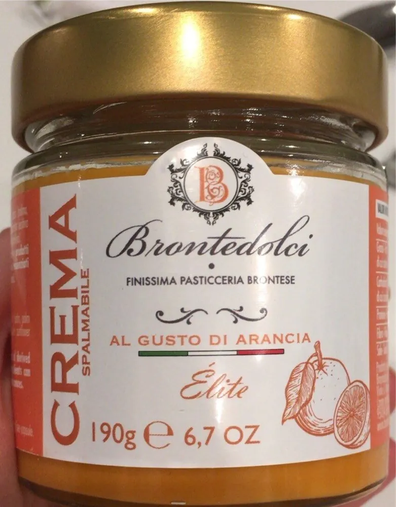 Crema spalmabile al gusto di arancia