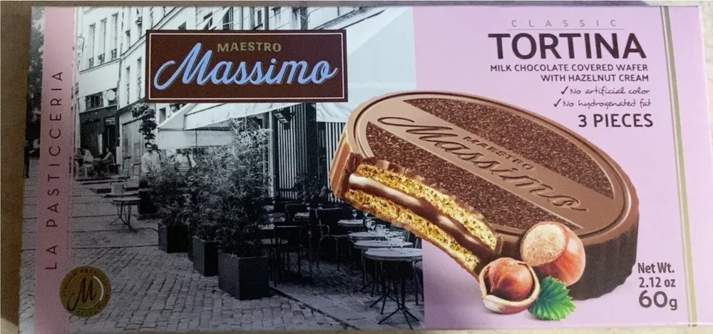 Tortina Classic 3s(Milk Chocolate covered Wafer)