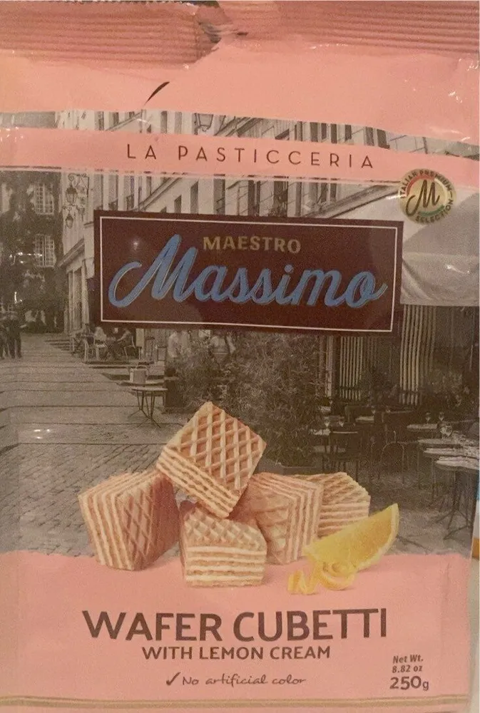 Maestro Massimo Wafer Cubetti with Lemon Cream