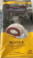 Nuvola coated cake with milk cream