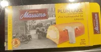 Plum cake with milky cream