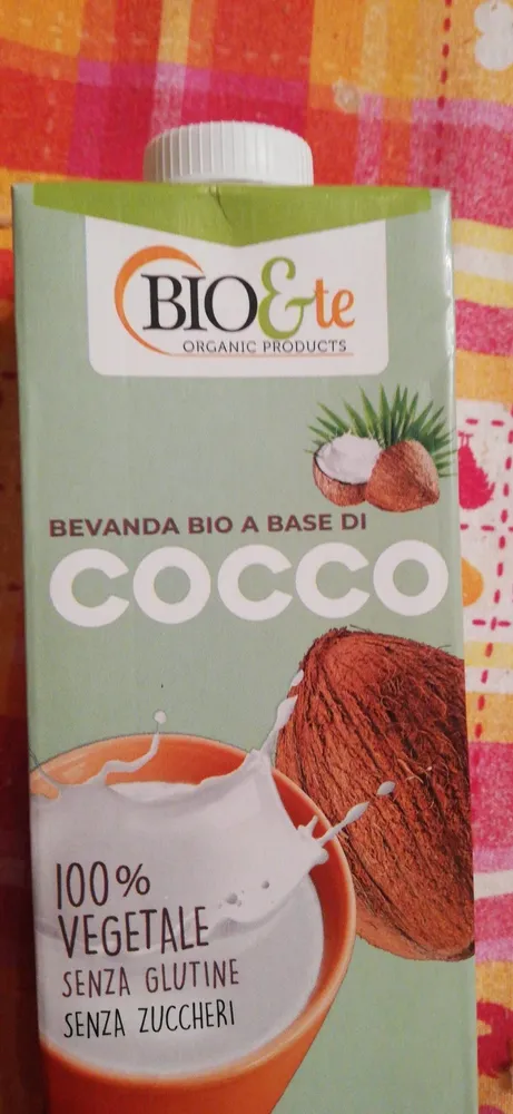 Bevanda bio a base di cocco