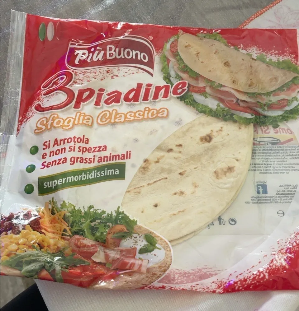 Piadine sfogliate