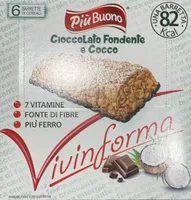 Vivinforma cioccolato fondente e cocco